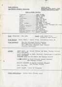 Time & Other Thieves Film Schedule, 1983