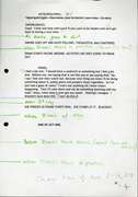 Annotated script for Didn't Die by Annie Caulfield, 2003