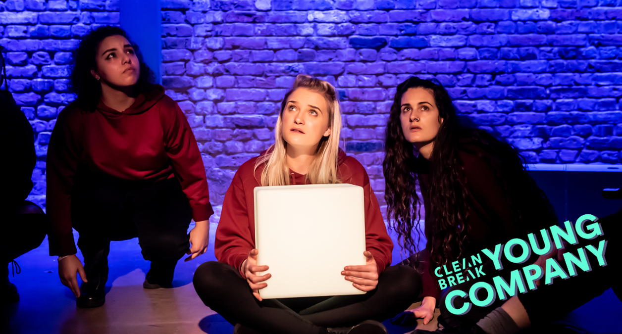 three young artists performing in Inside This Box