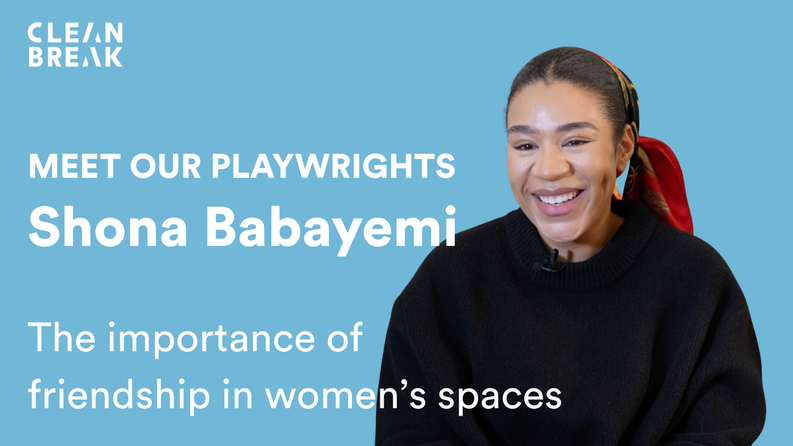 Shona Babayemi on a blue background