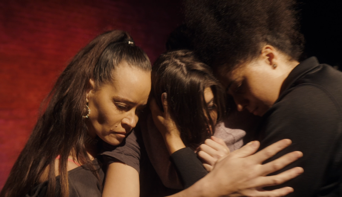 the cast of Hope embracing