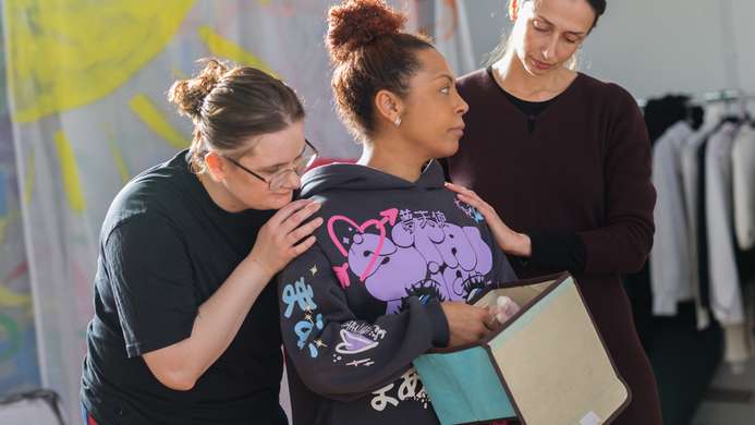 three cast members of scenes from lost mothers