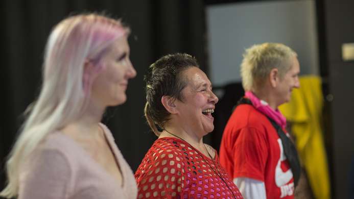 a photo of Clean Break Members smiling