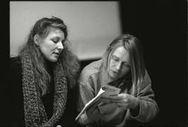 Clean Break Writers Festival, Rebecca Prichard and Lucy Edkins, 2002. Photograph by Sarah Ainslie