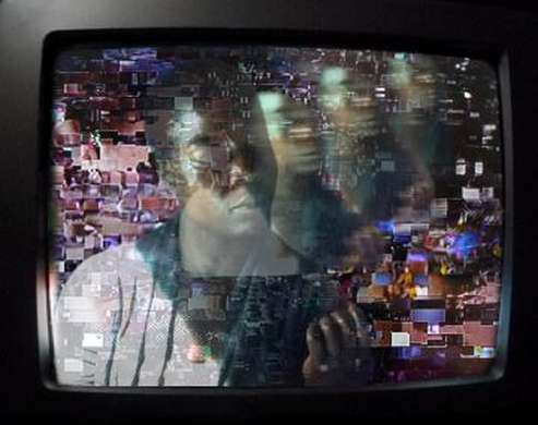 '5 channels and nothing to see here #1' by Laura Dean