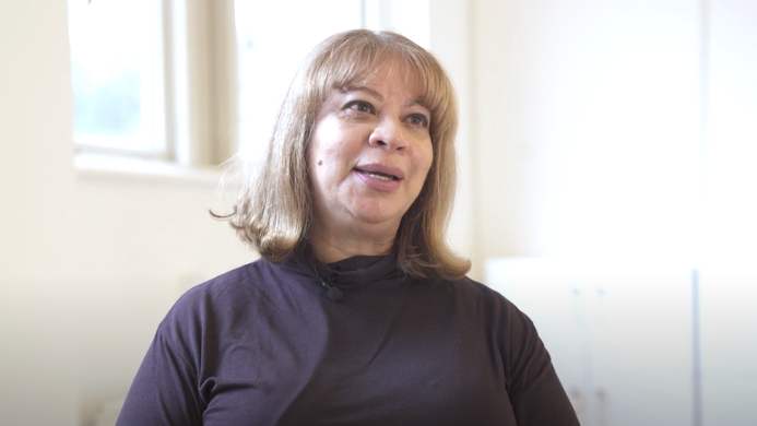 a screenshot of Yvonne Wickham talking on camera