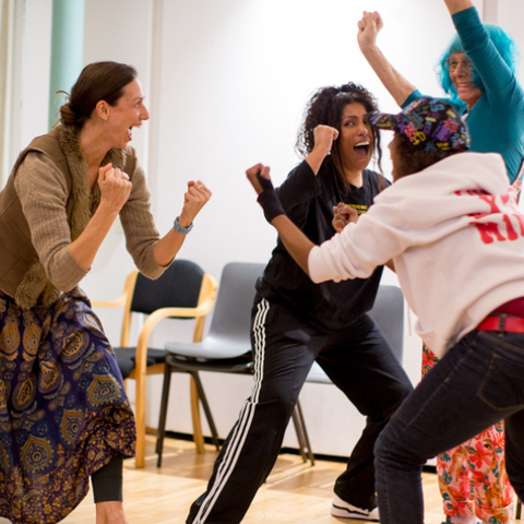 a group of Members in a workshop