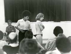 Avenues, MidKent College, 1982 Clean Break Members Jenny Hicks, Racine Watson, Jacki Holborough