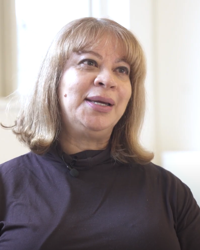 a screenshot of Yvonne Wickham talking on camera