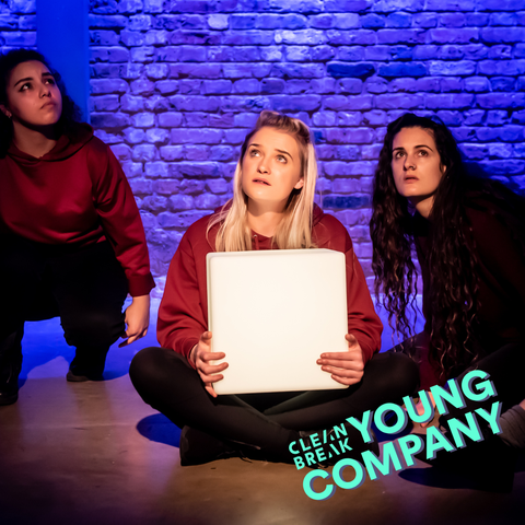 three young artists performing in Inside This Box