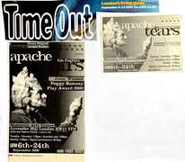 Advert for Apache Tears, Time Out, September 2000