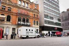 Sweatbox at Royal Court, 2019. Photo by Chloë Plumb