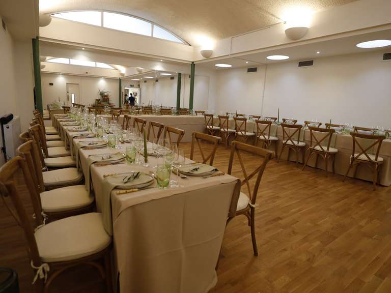 studio 2 set up for a wedding reception