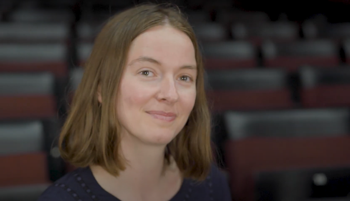 a photo of Maya Ellis in a theatre