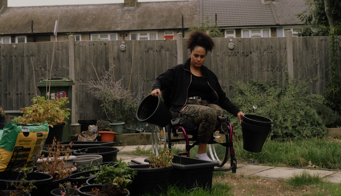 A photo of Carina gardening