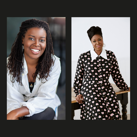 photos of Lakesha Arie-Angelo and Michelle Greenidge on a black background