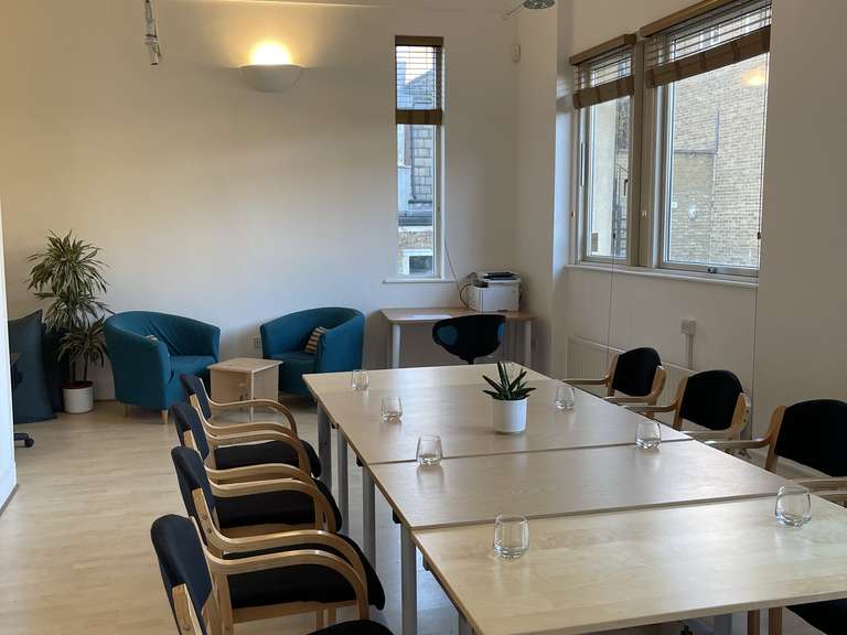 studio 4 set up as a boardroom