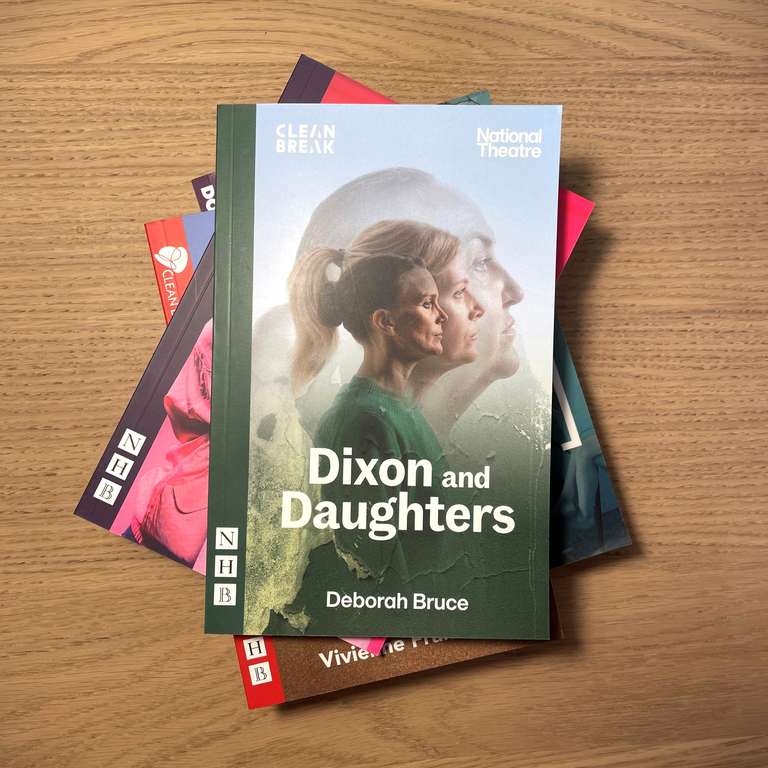 a photo of a stack of book, with Dixon and Daughters by Deborah Bruce on top